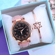Load image into Gallery viewer, Fashion Women Watch Starry Sky Dial Ladies Quartz Watches Bracelet Set
