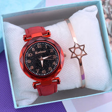 Load image into Gallery viewer, Fashion Women Watch Starry Sky Dial Ladies Quartz Watches Bracelet Set
