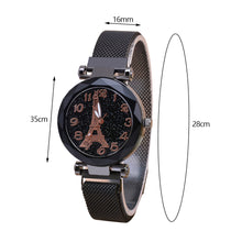 Load image into Gallery viewer, Fashion Women Watch Starry Sky Dial Magnetic Buckle Ladies Quartz Watches
