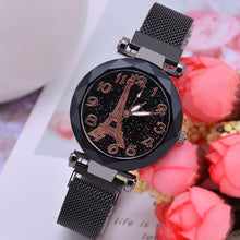 Load image into Gallery viewer, Fashion Women Watch Starry Sky Dial Magnetic Buckle Ladies Quartz Watches
