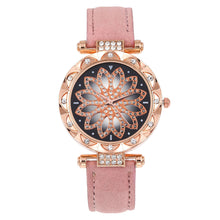 Load image into Gallery viewer, Luxury Women Watch Big Dial Diamond Flower Analog Quartz Watch Bracelet Watches Set

