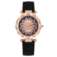 Load image into Gallery viewer, Luxury Women Watch Big Dial Diamond Flower Analog Quartz Watch Bracelet Watches Set

