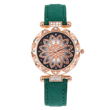 Load image into Gallery viewer, Luxury Women Watch Big Dial Diamond Flower Analog Quartz Watch Bracelet Watches Set
