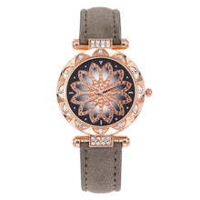 Load image into Gallery viewer, Luxury Women Watch Big Dial Diamond Flower Analog Quartz Watch Bracelet Watches Set
