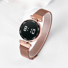 Load image into Gallery viewer, Fashion Women Watch LED Digital Display Watch Luxury Stainless Steel Ladies Wristwatch
