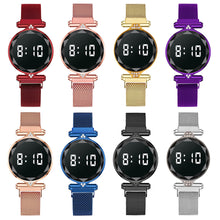 Load image into Gallery viewer, Fashion Women Watch LED Digital Display Watch Luxury Stainless Steel Ladies Wristwatch
