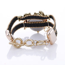 Load image into Gallery viewer, Luxury Women Watch Wrap Around Bracelet Wrist Watches Love Diamond Hanging Ball Quartz Watch
