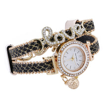 Load image into Gallery viewer, Luxury Women Watch Wrap Around Bracelet Wrist Watches Love Diamond Hanging Ball Quartz Watch
