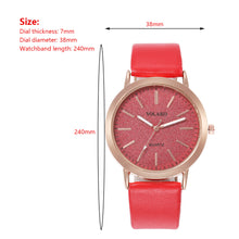 Load image into Gallery viewer, Fashion Casual Women Watch Leather Band Quartz Watch Analog Wrist Watches
