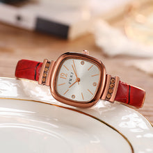Load image into Gallery viewer, Retro Women Quartz Watch Luxury Leather Strap Square Watch Fashion Wristwatch
