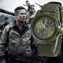 Load image into Gallery viewer, Men Military Quartz Watch Nylon Army Watches Canvas Strap Casual Sports Wristwatch
