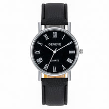 Load image into Gallery viewer, Fashion Men Watch Leather Strap Roman Numeral Quartz Watch
