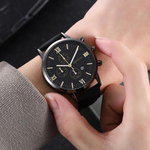 Load image into Gallery viewer, Fashion Men Watch Casual Leather Strap Dial Calendar Quartz Watches
