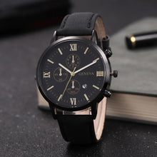Load image into Gallery viewer, Fashion Men Watch Casual Leather Strap Dial Calendar Quartz Watches
