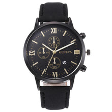 Load image into Gallery viewer, Fashion Men Watch Casual Leather Strap Dial Calendar Quartz Watches
