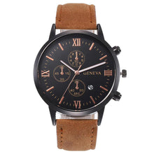 Load image into Gallery viewer, Fashion Men Watch Casual Leather Strap Dial Calendar Quartz Watches
