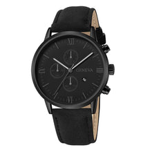 Load image into Gallery viewer, Fashion Men Watch Casual Leather Strap Dial Calendar Quartz Watches
