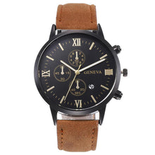 Load image into Gallery viewer, Fashion Men Watch Casual Leather Strap Dial Calendar Quartz Watches
