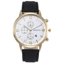 Load image into Gallery viewer, Fashion Men Watch Casual Leather Strap Dial Calendar Quartz Watches
