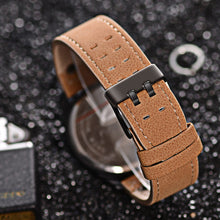 Load image into Gallery viewer, Vintage Classic Men Watch Casual Leather Strap Sports Quartz Watch Calendar Display
