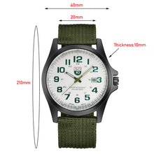 Load image into Gallery viewer, Nylon Band Military Men Watch Army Wrist Watch Quartz Men Sports Watches
