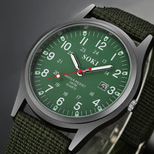 Load image into Gallery viewer, Nylon Army Watch Men Military Quartz Watches Canvas Band Casual Cool Sports Wristwatch
