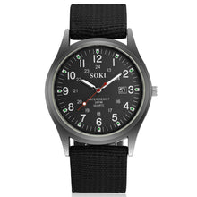 Load image into Gallery viewer, Nylon Army Watch Men Military Quartz Watches Canvas Band Casual Cool Sports Wristwatch
