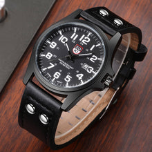 Load image into Gallery viewer, Fashion Men Watch Casual Leather Strap Quartz Watch Calendar Display Sports Watches
