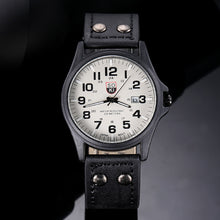 Load image into Gallery viewer, Fashion Men Watch Casual Leather Strap Quartz Watch Calendar Display Sports Watches
