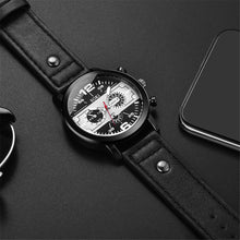 Load image into Gallery viewer, Men Sport Military Watch Casual Leather Strap Quartz Watch Wristwatch
