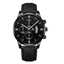 Load image into Gallery viewer, Fashion Men Wathch Sports Leather Strap Casual Calendar Quartz Watch Luxury Wristwatch

