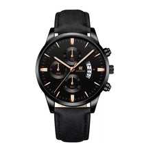 Load image into Gallery viewer, Fashion Men Wathch Sports Leather Strap Casual Calendar Quartz Watch Luxury Wristwatch

