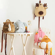 Load image into Gallery viewer, Metoo Plush Animal Backpack with Anti-Lost Strap Plush Doll Toys For Girls Baby Cute Tiger Stuffed Animals For Kid School Shoulder Bag In Kindergarten
