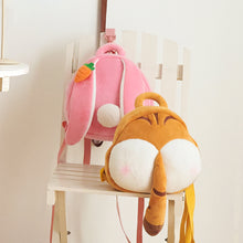 Load image into Gallery viewer, Metoo Plush Animal Backpack with Anti-Lost Strap Plush Doll Toys For Girls Baby Cute Tiger Stuffed Animals For Kid School Shoulder Bag In Kindergarten
