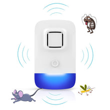 Load image into Gallery viewer, Mosquito Repeller with Night Light Electronic Inspect Repellen Ultrasonic Cockroach Repellent Insect Pest Mouse Insect Repeller
