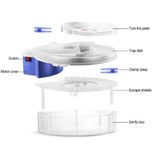Load image into Gallery viewer, USB Automatic Flycatcher Fly Trap Electric Fly Insect Killers Indoor Pest Control Catcher Kicthen Fly Repeller

