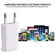 Load image into Gallery viewer, USB Charger Adapter 5V1A USB Appliance Charging Adapter US/EU Plug
