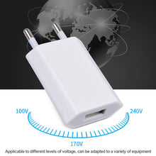 Load image into Gallery viewer, USB Charger Adapter 5V1A USB Appliance Charging Adapter US/EU Plug
