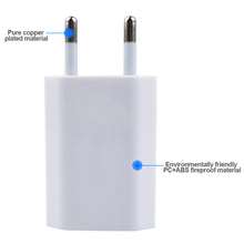 Load image into Gallery viewer, USB Charger Adapter 5V1A USB Appliance Charging Adapter US/EU Plug
