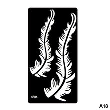 Load image into Gallery viewer, 1Sheet Women Flower Tattoo Stencils Henna Templates Arm Back Chest Body Art Airbrush Paint Templates Decal DIY Flower Painting
