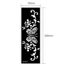 Load image into Gallery viewer, 1Sheet Tattoo Stencils Henna Templates Arm Back Chest Body Art Airbrush Paint Templates Decal DIY Flower Painting

