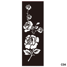 Load image into Gallery viewer, 1Sheet Tattoo Stencils Henna Templates Arm Back Chest Body Art Airbrush Paint Templates Decal DIY Flower Painting
