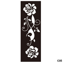 Load image into Gallery viewer, 1Sheet Tattoo Stencils Henna Templates Arm Back Chest Body Art Airbrush Paint Templates Decal DIY Flower Painting
