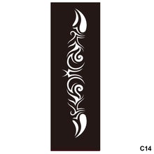 Load image into Gallery viewer, 1Sheet Tattoo Stencils Henna Templates Arm Back Chest Body Art Airbrush Paint Templates Decal DIY Flower Painting
