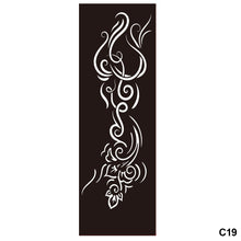 Load image into Gallery viewer, 1Sheet Tattoo Stencils Henna Templates Arm Back Chest Body Art Airbrush Paint Templates Decal DIY Flower Painting
