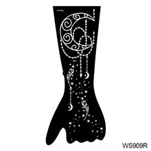 Load image into Gallery viewer, Indian Henna Rose Lace Flower Tattoo Stencil Arm Mehndi Henna Tattoo Hand Tattoo Templates Body Art Sticker Template India Flower Tattoo Stencil
