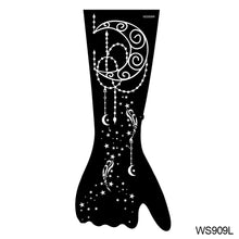 Load image into Gallery viewer, Indian Henna Rose Lace Flower Tattoo Stencil Arm Mehndi Henna Tattoo Hand Tattoo Templates Body Art Sticker Template India Flower Tattoo Stencil
