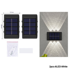 Load image into Gallery viewer, Solar Wall Lights Garden Fence Waterproof Solar Led Light Outdoor Solar Wall Stair Light Courtyard Street Landscape Garden Decor Wall Lamp
