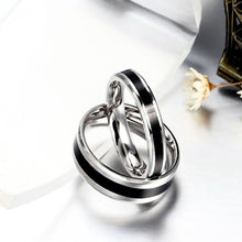 Load image into Gallery viewer, Fashion Titanium steel Ring Hand Jewelry Oil Drip Ring Simple Creative Cool Women's Men's Jewelry Gift
