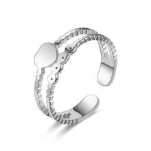 Load image into Gallery viewer, Adjustable Luxsury Love Ring Titanium Steel Wedding Engagement Band Ring Women's Men's Jewelry Gift
